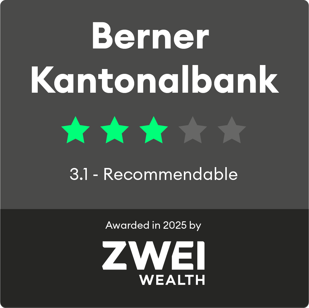 ZW Gütesiegel Design Berner Kantonalbank Dunkel
