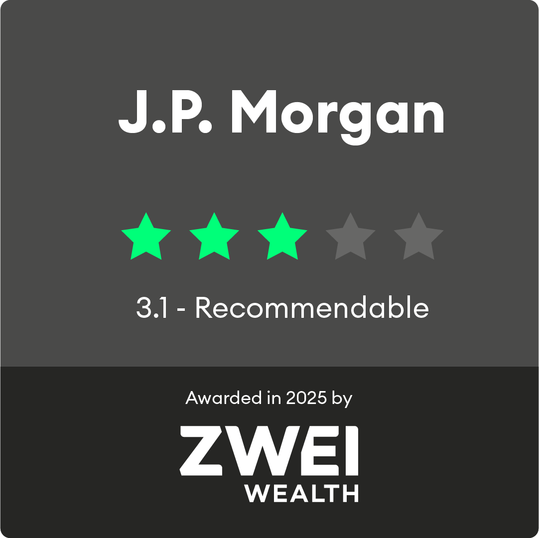 ZW Gütesiegel Design J.P. Morgan Dunkel