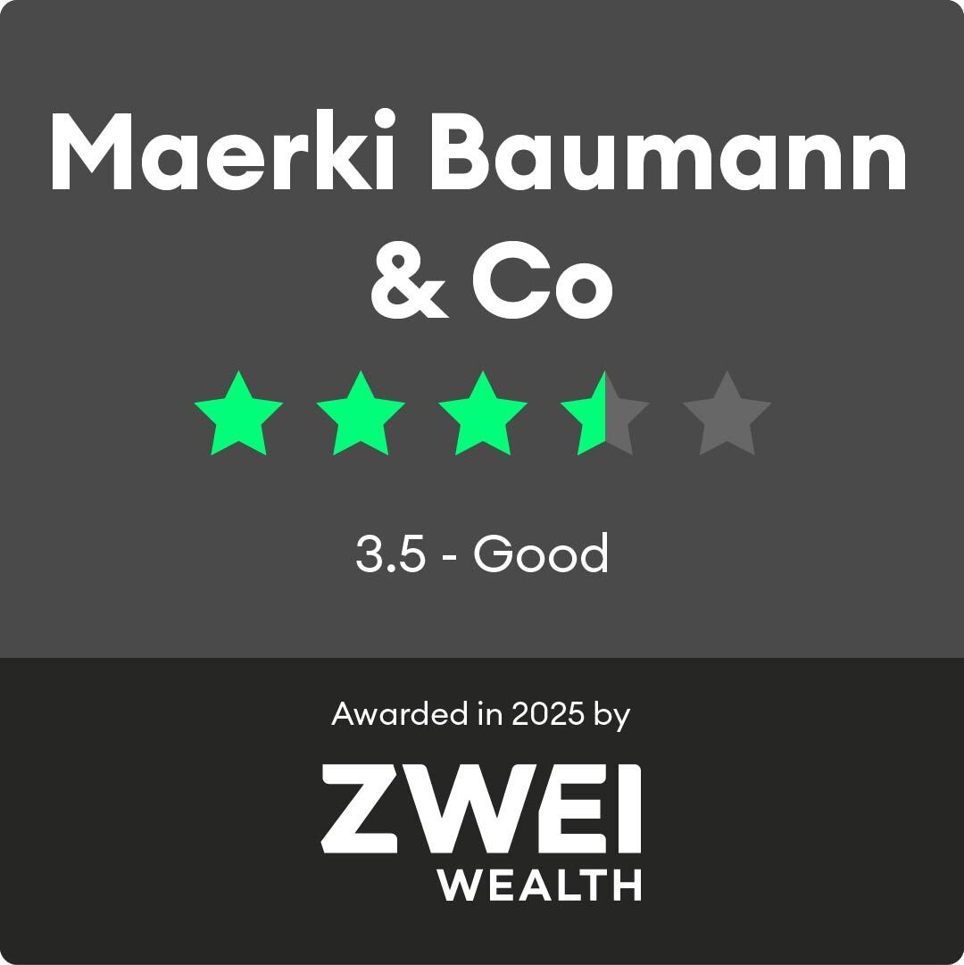ZW Gütesiegel Design Maerki Baumann & Co. Dunkel