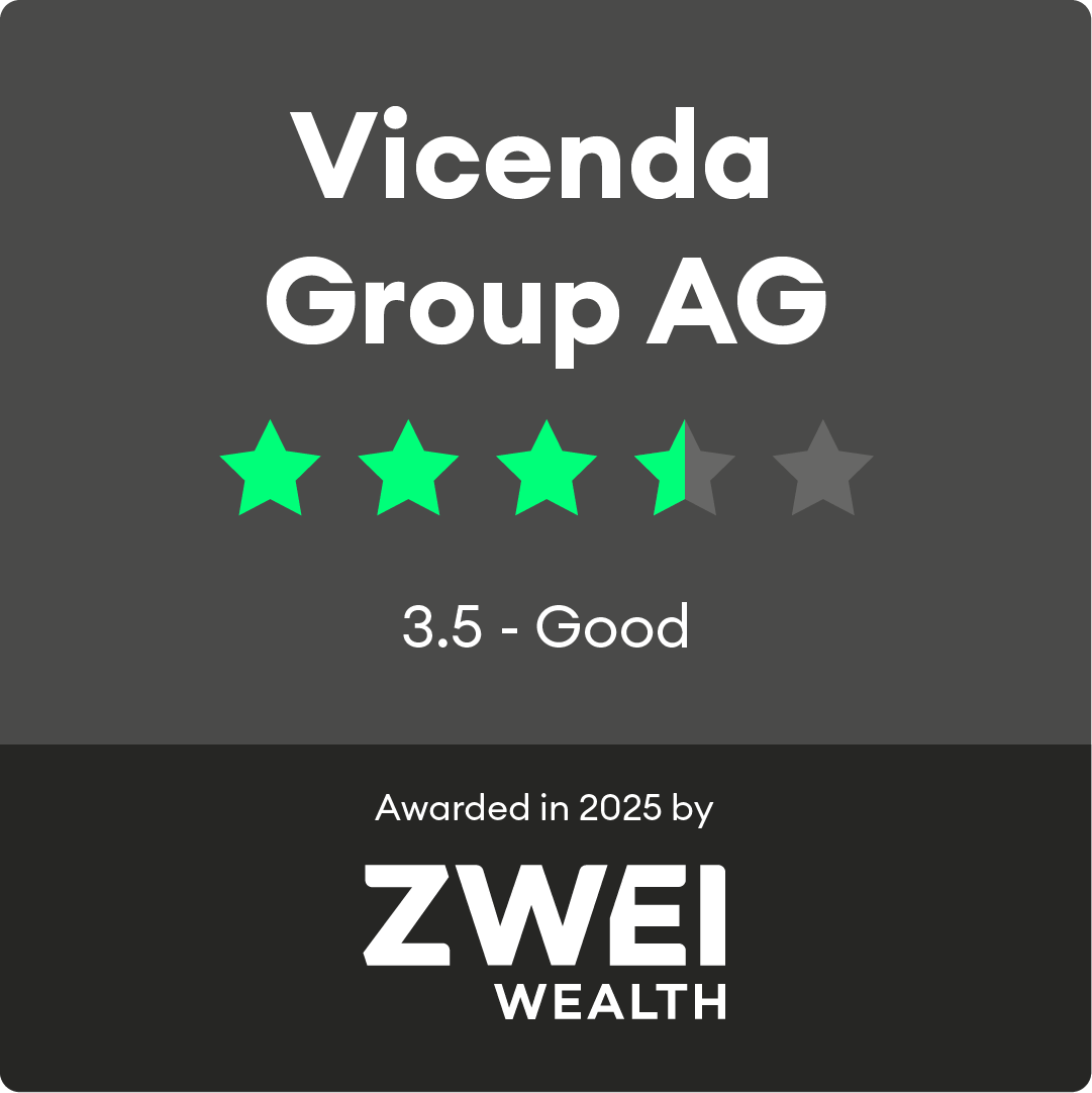 ZW Gütesiegel Design Vicenda Group AG Dunkel