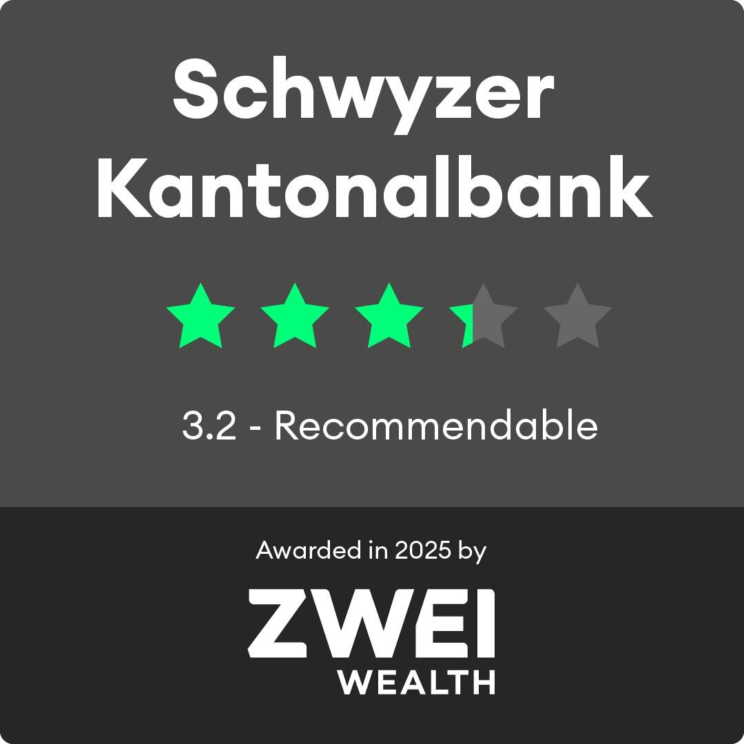 ZW Gütesiegel Desingn Schwyzer Kantonalbank Dunkel